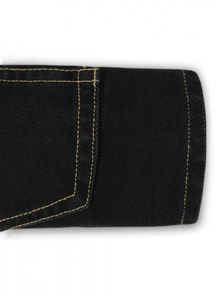 Black 14.5oz Heavy Denim Jeans