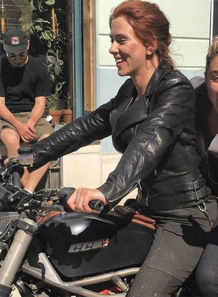 Scarlett Johansson Black Widow Leather Jacket