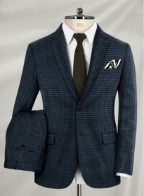 Reda Blue Cerez Tweed Suit
