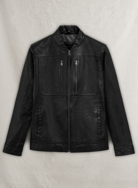 Thunder Storm Black Biker Leather Jacket