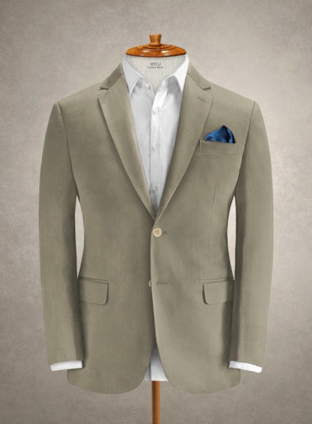 Caccioppoli Cotton Cashmere Dark Beige Suit