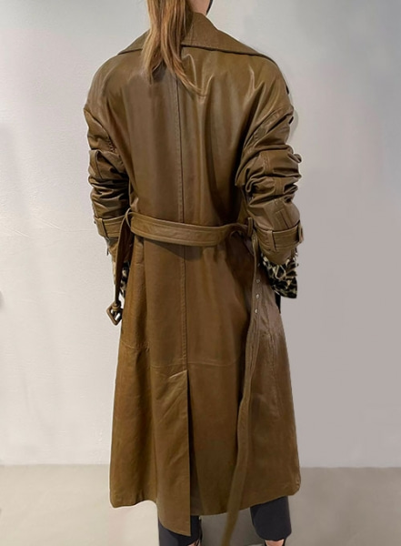 Milan Leather Long Coat