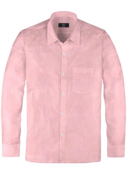 Italian Pink Chambray Shirt