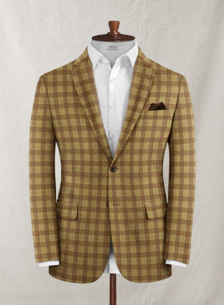 Italian Wool Cashmere Crazio Checks Jacket