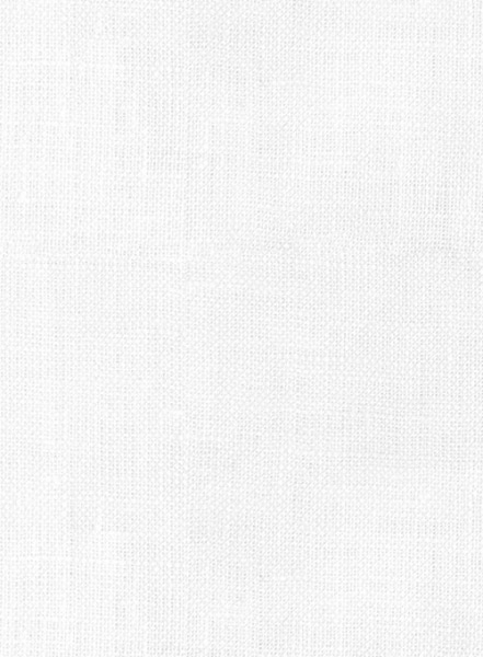 European White Linen Shirt - Half Sleeves