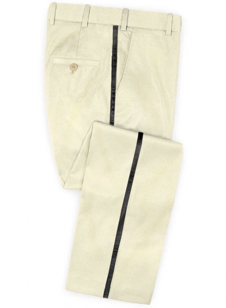 Napolean Light Beige Wool Tuxedo Suit