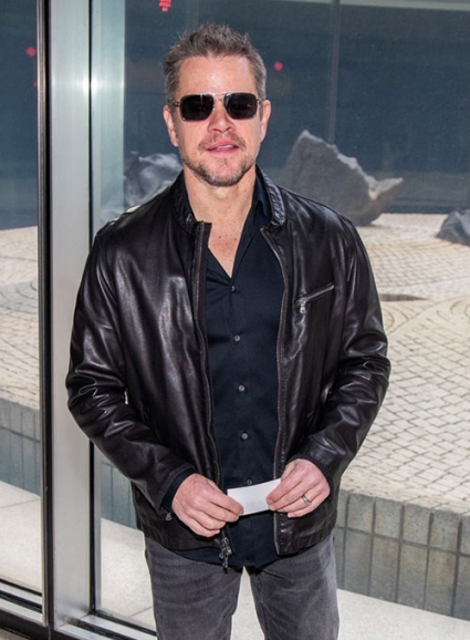 Matt Damon Leather Jacket