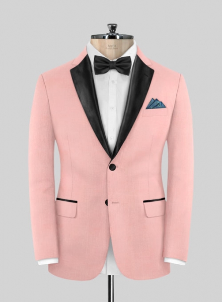 Napolean Runway Pink Wool Tuxedo Suit