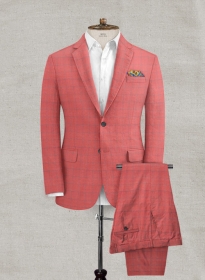Italian Linen Mutea Checks Suit