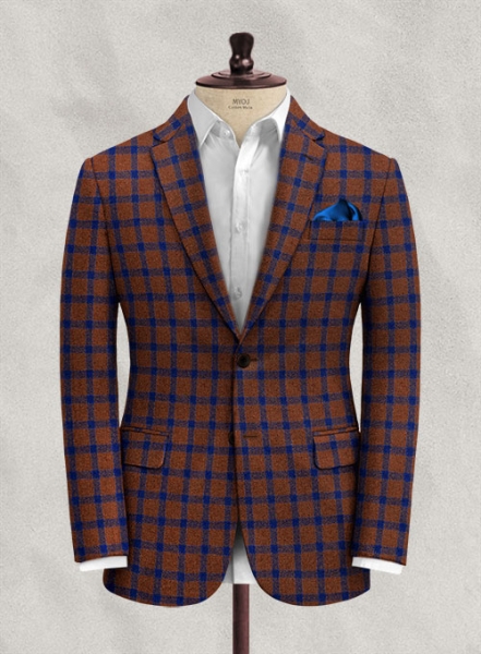 Italian Dislas Rust Tweed Jacket