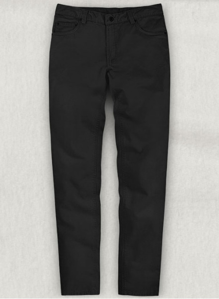 Black 4 Way Stretch Chino Jeans