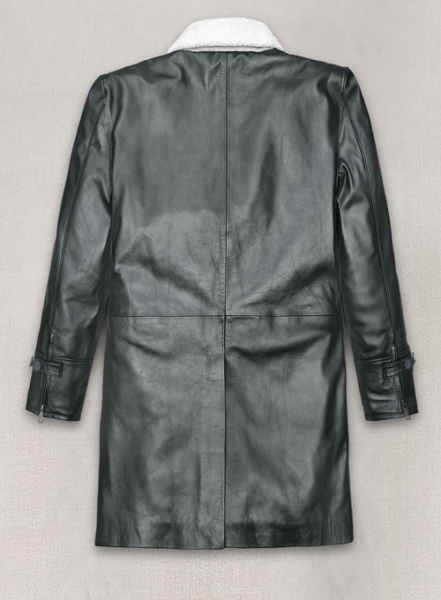 Metallic Lurex Gray Tom Hardy Trench Coat