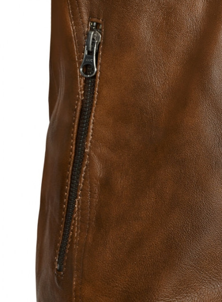 Spanish Brown Leather Jacket # 653