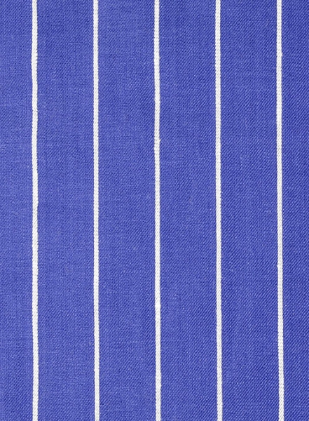 Italian Blue Stripe Linen Jacket