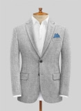 Rope Weave Light Gray Tweed Jacket