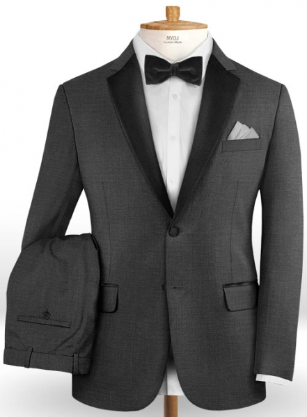 Napolean Metro Gray Wool Tuxedo Suit