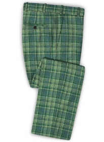 Harris Tweed Tartan Green Pants