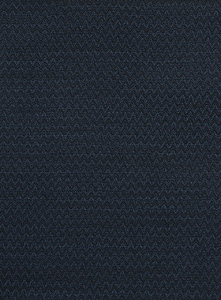 Napolean Wave Blue Black Wool Suit