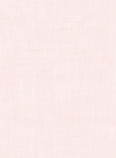Roman Light Pink Linen Shirt - Full Sleeves