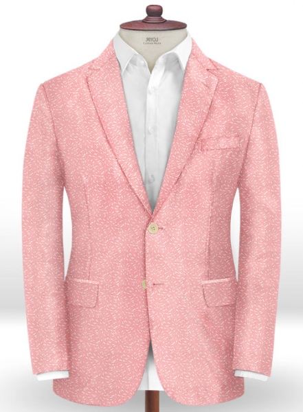 Perlo Pink Wool Suit