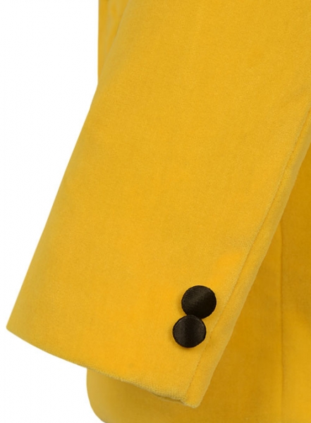 Yellow Velvet Dinner Jacket