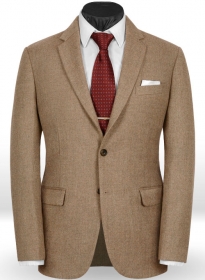 Light Weight Melange Brown Tweed Jacket - 40R