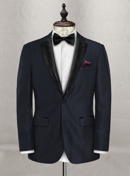 Napolean Twilight Blue Wool Tuxedo Suit