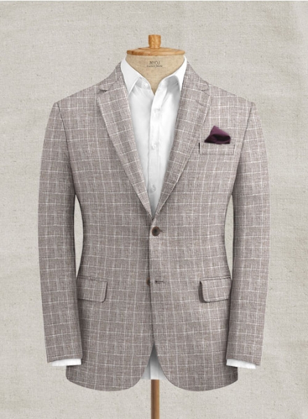 Italian Linen Lusso Brown Suit