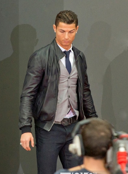 Cristiano Ronaldo Pichichi Award Leather Jacket