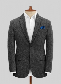 Stone Charcoal Tweed Jacket