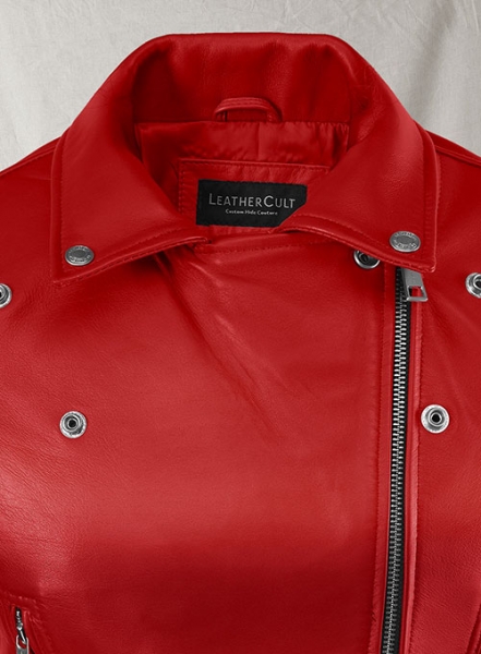 Red Kylie Jenner Leather Jacket