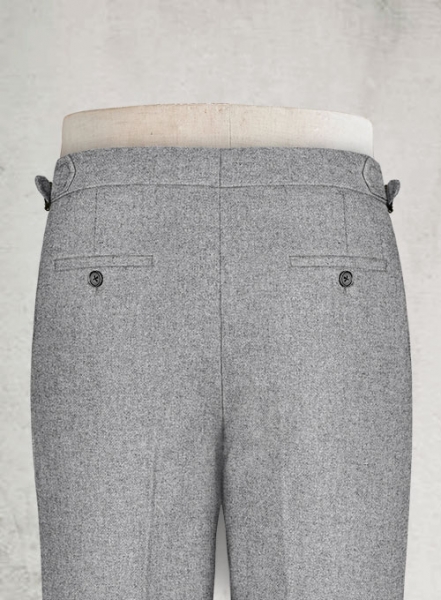 Vintage Plain Gray Highland Tweed Trousers