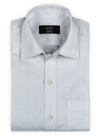 Cube Blue Cotton Shirt - Full Sleeves