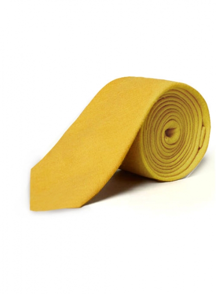Linen Tie - Pure Orchid Yellow