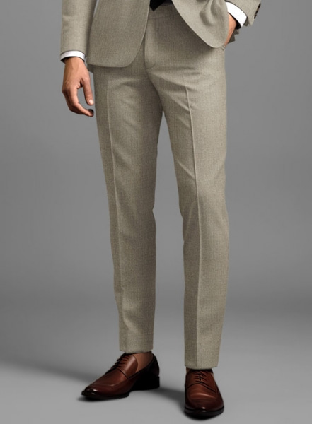 Reda Worsted Beige Pure Wool Pants