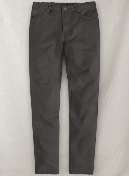 Charcoal Gray Stretch Chino Jeans