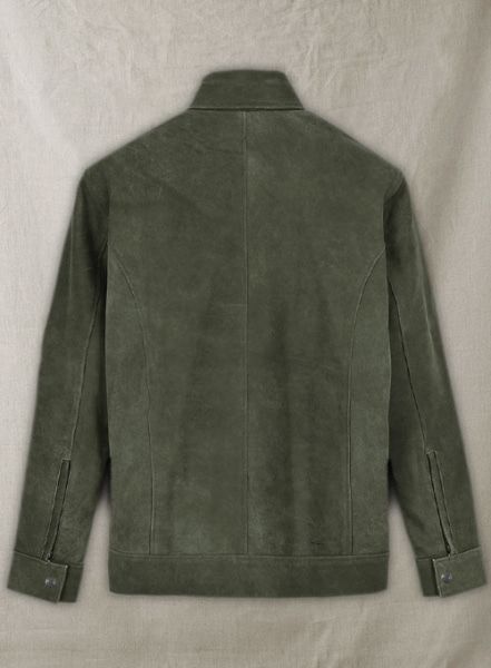 Vintage Italian Olive Taylor Lautner Leather Jacket
