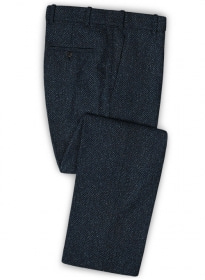 Harris Tweed Dark Blue Herringbone Pants