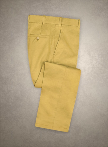 Caccioppoli Cotton Gabardine Yellow Pants