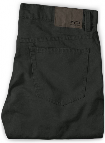 Super Dark Gray Chino Jeans