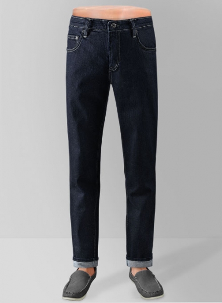 Alpha Blue Hard Wash Stretch Jeans