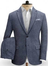 Blue Twill Tweed Jacket