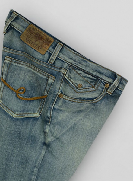 Mud Blue Vintage Wash Jeans - Look # 128