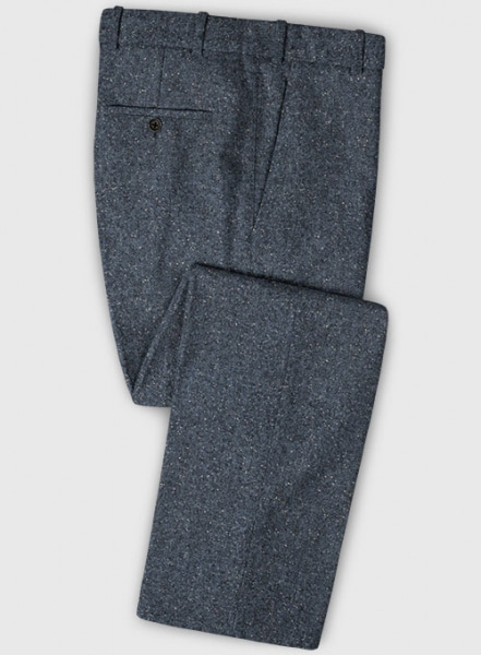 Arc Blue Herringbone Flecks Donegal Tweed Pants