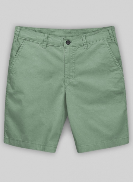 Spring Green Stretch Summer Weight Chino Shorts