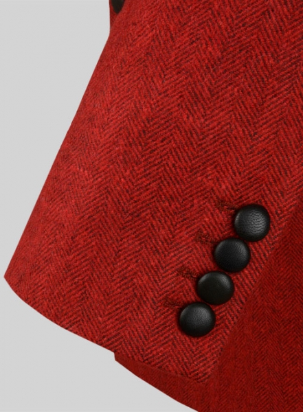 Red Tweed Long Coat