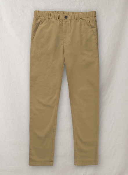 Easy Pants Tan Cotton Canvas