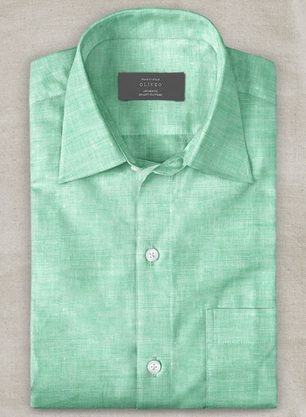 Dublin Shell Green Linen Shirt