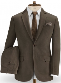 Dark Brown Stretch Chino Suit