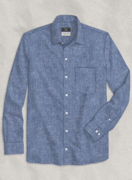 Solbiati Willow Blue Linen Shirt